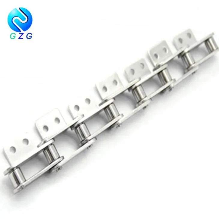 Double Pitch Attachments Kæde rustfrit stål